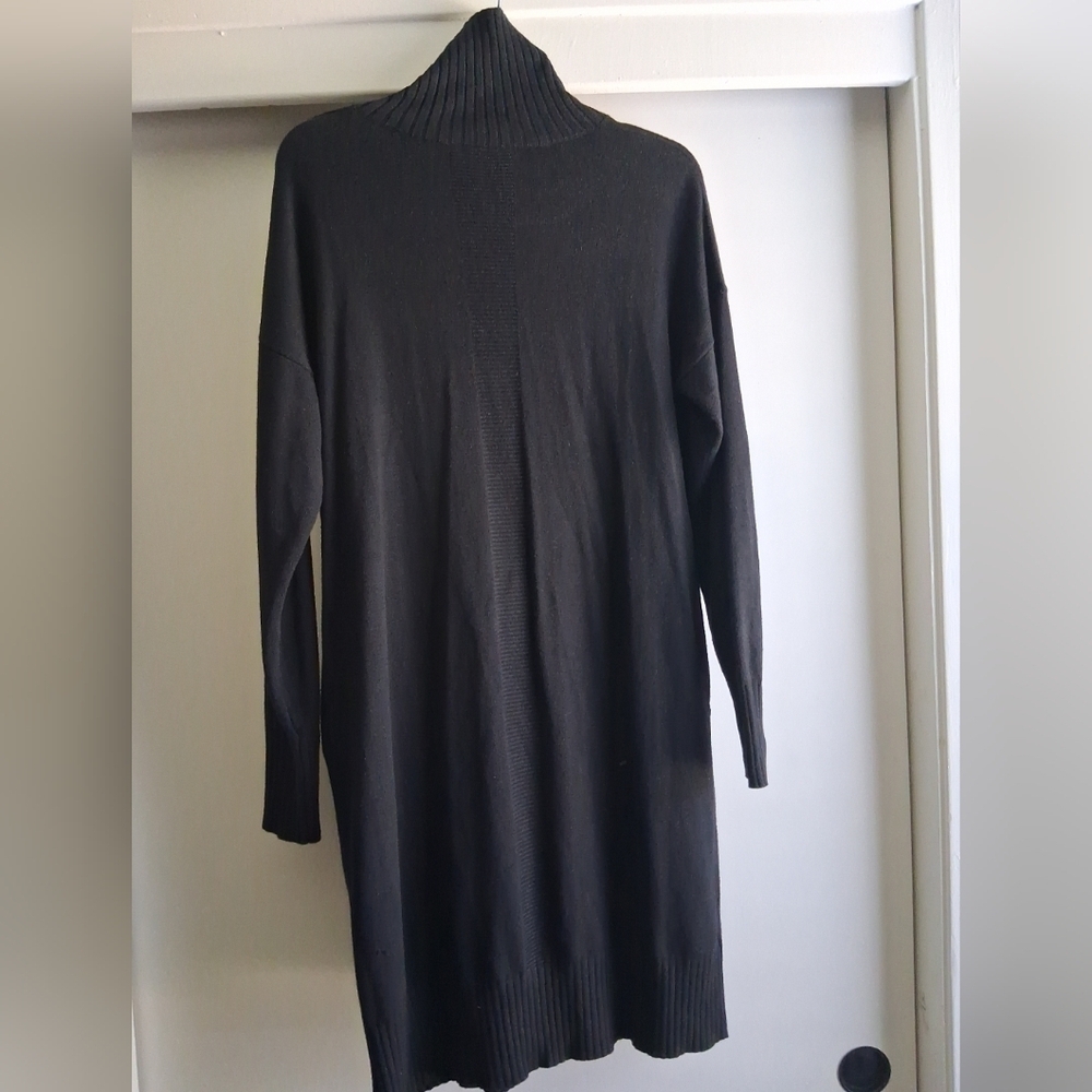 Lululemon "Softer Still" Cashmere Blend Dress Black M Athleisure FIRM - Picture 12 of 13
